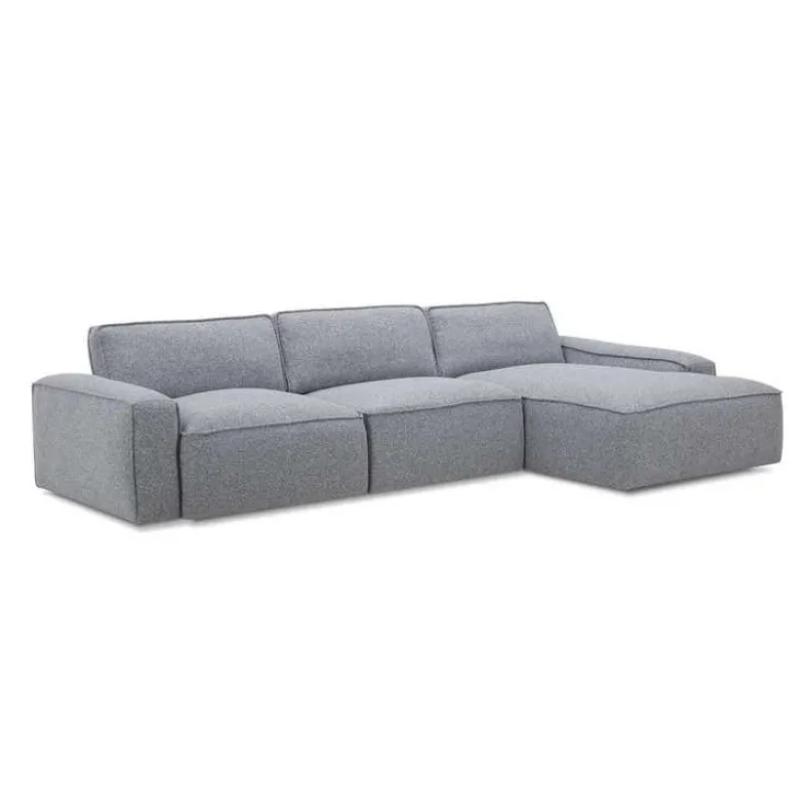 Modular Sectional with Right-Side Chaise - 3 pcs GREY Clearance