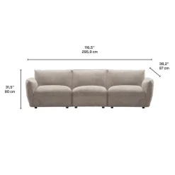 Modular Sofa - 3 pcs Taupe Grey Best