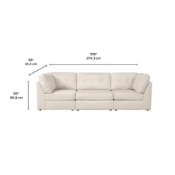 Modular Sofa - 3 pcs Beige Outlet