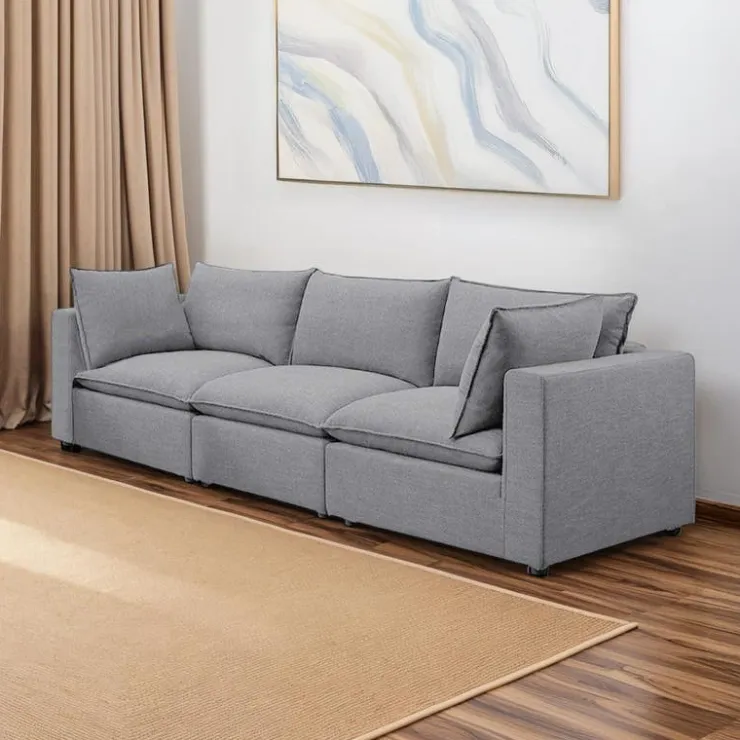 Modular Sofa - 3 pcs Grey Online