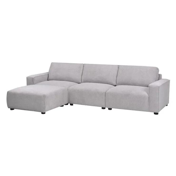 Sofa By Fancy Modular Sofa with Ottoman - 4 pcs Grey Outlet