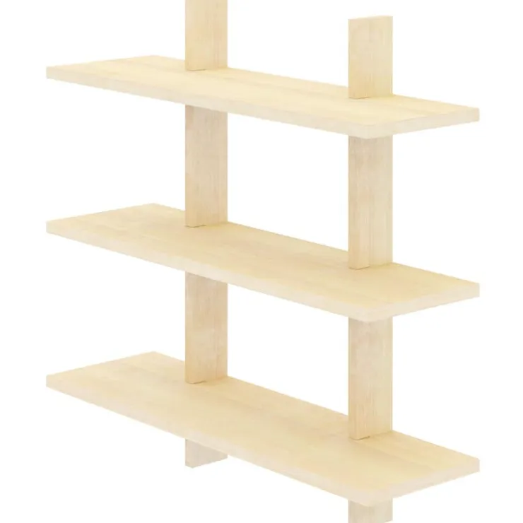 Nexera Modular Wall Shelving System Birch Hot