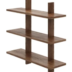 Nexera Modular Wall Shelving System Walnut Sale
