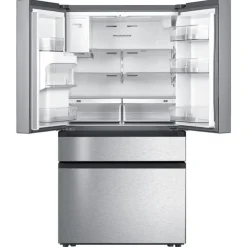 Moffat 22 Cu Ft 36 In Refrigerator Bottom Freezer, French door - MYE22HYPKFS Stainless Steel Best