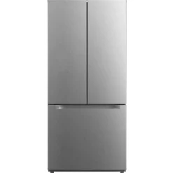 Moffat 18 Cu Ft 30 In Refrigerator Bottom Freezer, French door - MNE18DYTNFS New