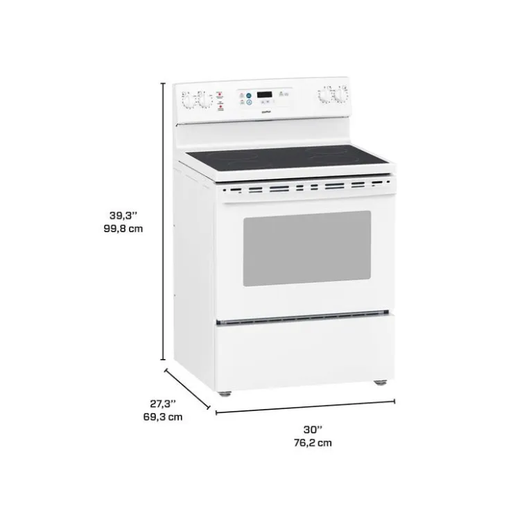 Moffat Range 30" Electric Glass-Ceramic - MCBS585DNWW White Sale