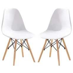 Moulded Chairs (Set of 2) - WHITE New