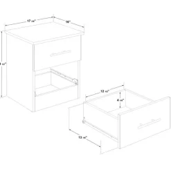 SUA-V Nightstand Taupe Outlet