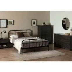 Meubles South Shore Nightstand - South Shore Rubbed Black Hot