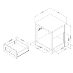 Meubles South Shore Nightstand - South Shore White Discount