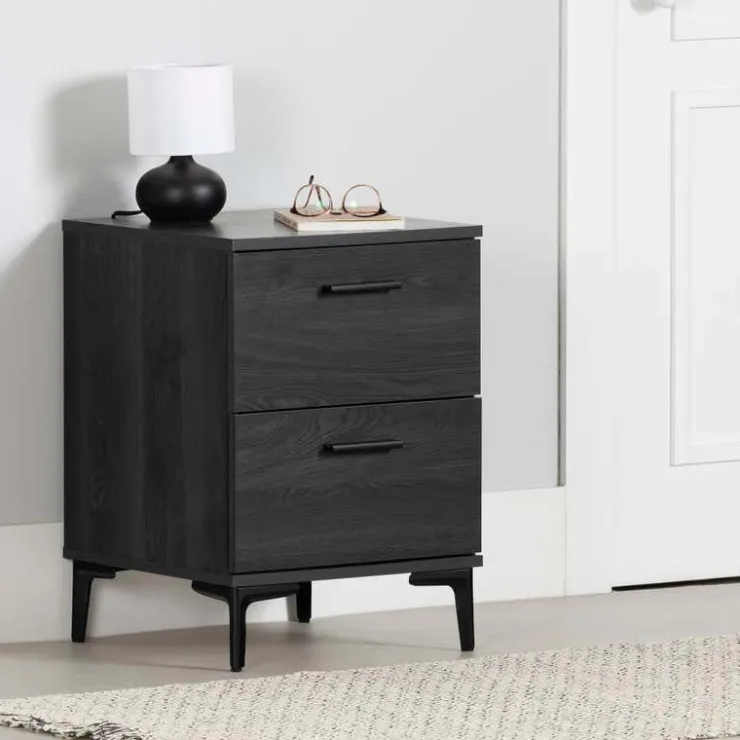 Meubles South Shore Nightstand - South Shore Gray Oak Best