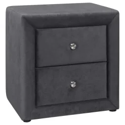 Monarch Nightstand - upholstered / 2 storage drawers - 21