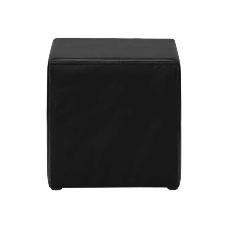 Monarch Nightstand - upholstered / 2 storage drawers - 21"h - leather-look - Black Discount