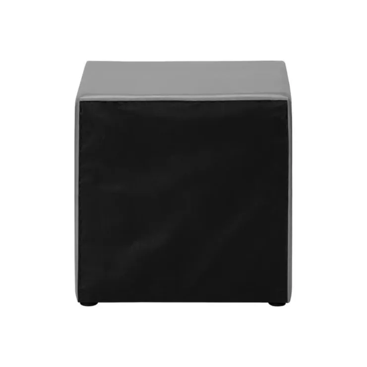 Monarch Nightstand - upholstered / 2 storage drawers - 21"h - leather-look - Grey Online
