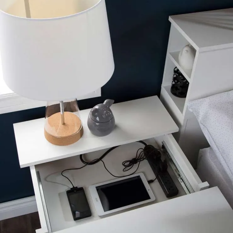 Meubles South Shore Nightstand Charging Station - South Shore PURE WHITE Sale
