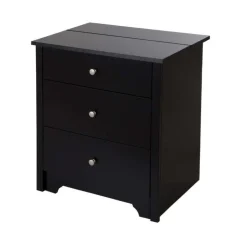 Meubles South Shore Nightstand Charging Station - South Shore PURE BLACK Best