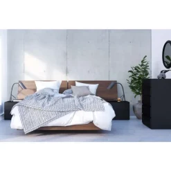 Nexera Nightstand, 1-Drawer, - Black Clearance