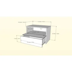 Nexera Nightstand, 1-Drawer, - Black Clearance