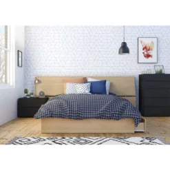 Nexera Nightstand, 1-Drawer, - Black Clearance