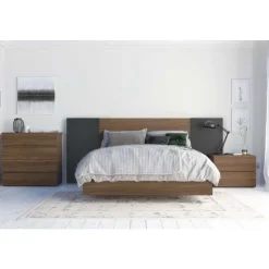 Nexera Nightstand, 2-Drawer, Walnut - Brown Online