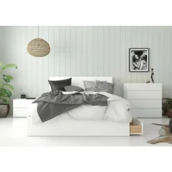 Nexera Nightstand, 1-Drawer, - White Sale