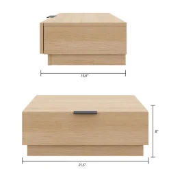 Nexera Nightstand (set of 2) - Natural blonde oak Best