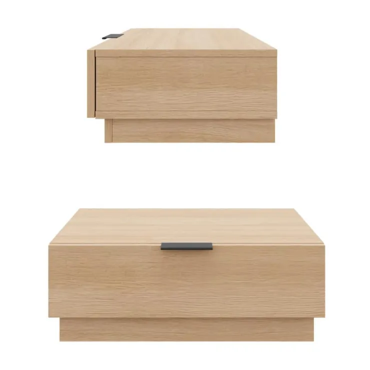 Nexera Nightstand (set of 2) - Natural blonde oak Best