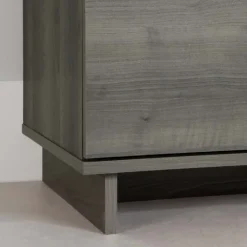 Meubles South Shore Nightstand With 2 Drawers - South Shore Gray Maple