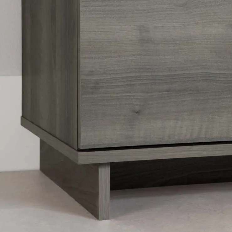Meubles South Shore Nightstand With 2 Drawers - South Shore Gray Maple