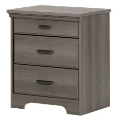Meubles South Shore Nightstand with Charging Station - South Shore GRAY MAPLE Best