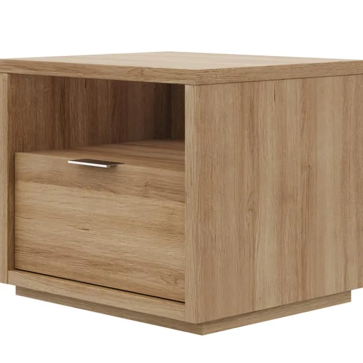 Nexera Nightstand with 1-Drawer - Brown Oak Online