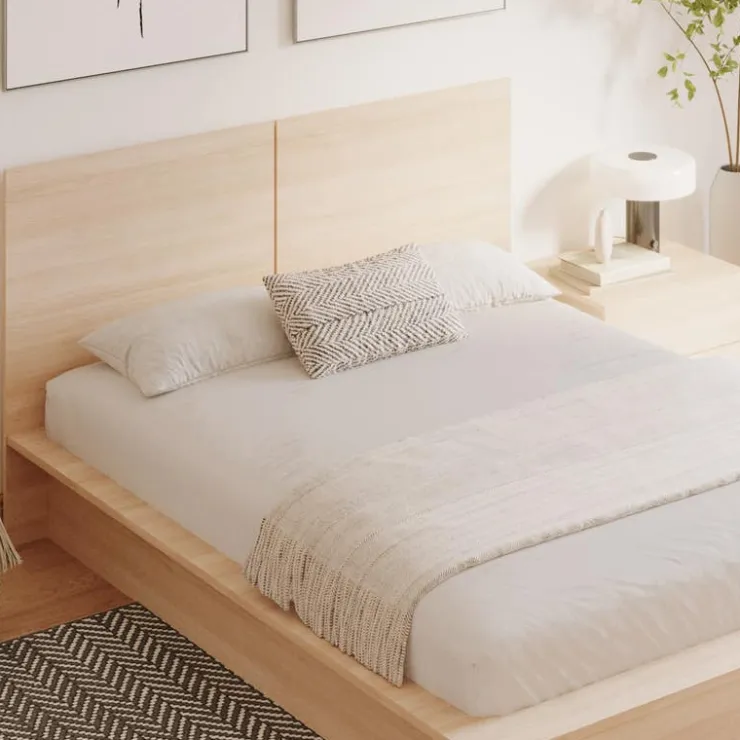 Nexera Nightstand With 2-Drawers - Natural Blonde Oak Outlet