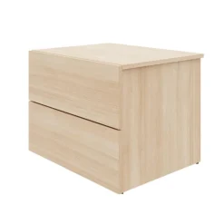 Nexera Nightstand With 2-Drawers - Natural Blonde Oak Outlet