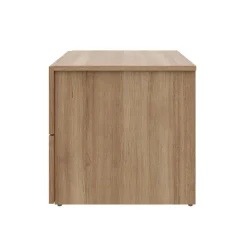 Nexera Nightstand With 2-Drawers - Brown Oak Online