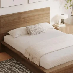 Nexera Nightstand With 2-Drawers - Brown Oak Online