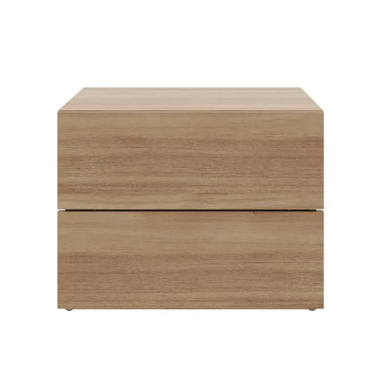 Nexera Nightstand With 2-Drawers - Brown Oak Online
