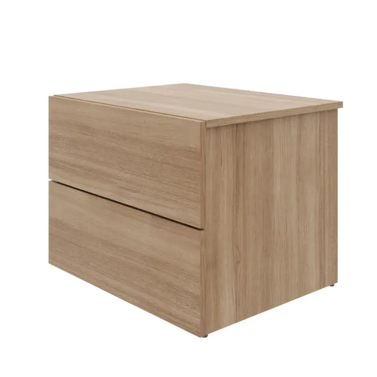 Nexera Nightstand With 2-Drawers - Brown Oak Online
