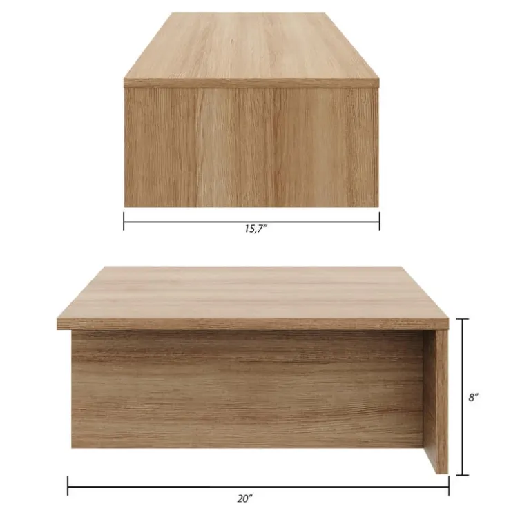 Nexera Nightstands (Set of 2) - Brown Oak Online