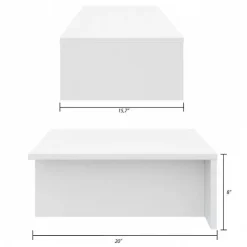 Nexera Nightstands (Set of 2) - White wood grain Discount