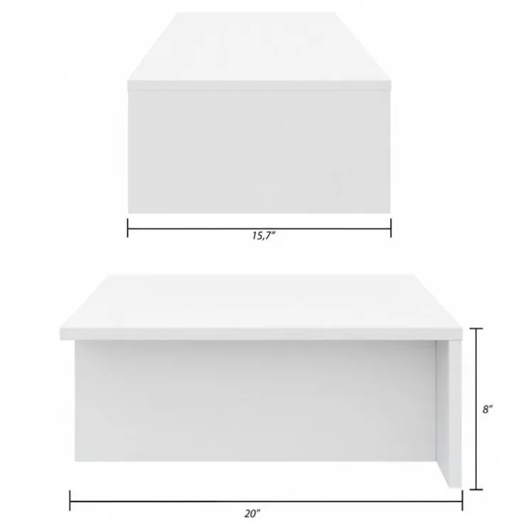 Nexera Nightstands (Set of 2) - White wood grain Discount