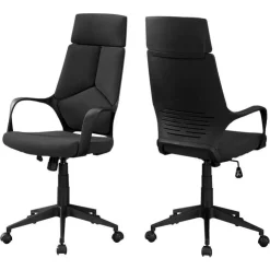 Monarch Office chair - / fabric / high back executive - Black Best