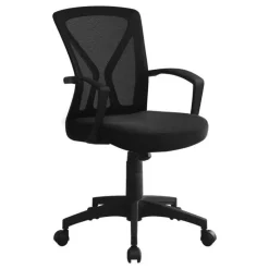 Monarch Office chair - / base on castors - Black Discount