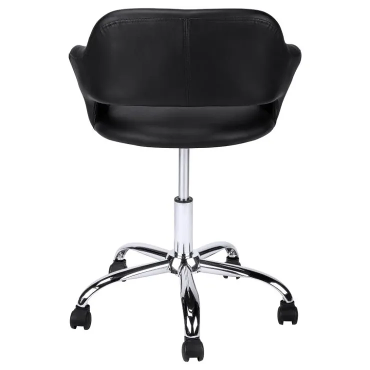 Monarch Office chair - / chrome metal hydraulic lift base - Black Discount