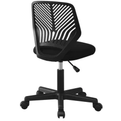 Monarch Office chair - juvenile / base on castors - Black Online