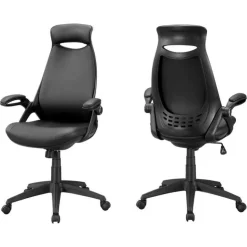 Monarch Office chair - leather-look / multi position - Black Best