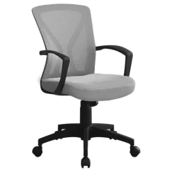 Monarch Office chair - / black base on castors - Grey Best