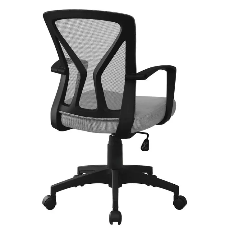 Monarch Office chair - / black base on castors - Grey Best