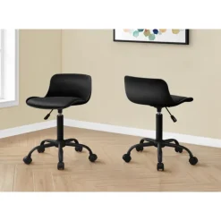 Monarch Office chair - juvenile low back - adjustable height - Black Hot