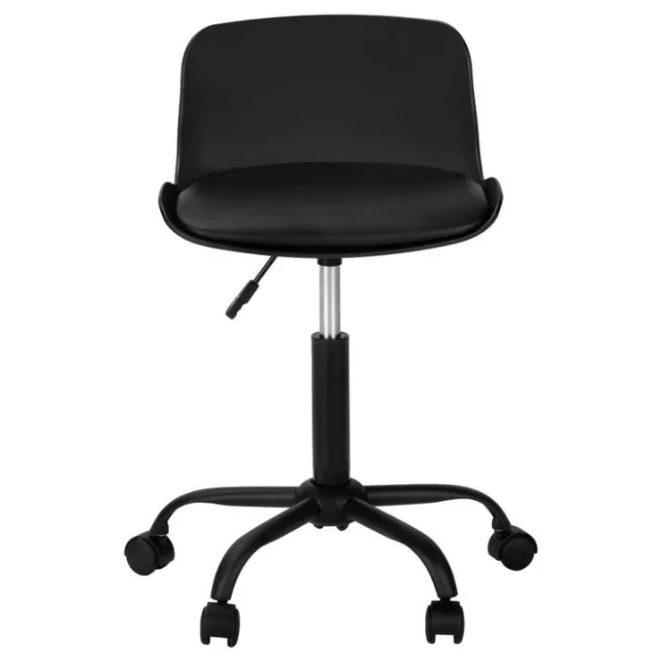 Monarch Office chair - juvenile low back - adjustable height - Black Hot