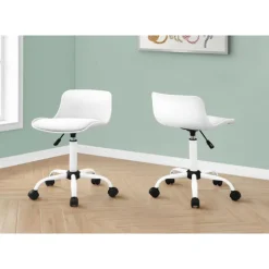 Monarch Office chair - juvenile low back - adjustable height - White Sale
